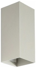 FARO 40567 - Fali lámpa SOLE 2xGU10/8W/230V szürke csipkézett szögletes