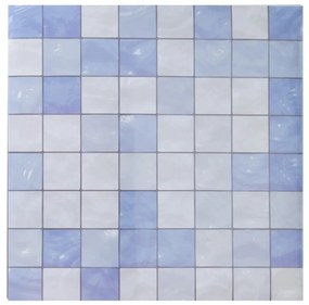 Plaid Öntapadós matrica, 30x30 cm, 8 darabos, polipropilén, kék