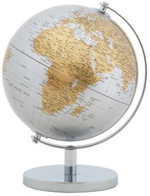 Globe ezüst-aranyszínű asztali dekoráció, magasság 28 cm - Mauro Ferretti