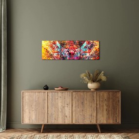 Kép - Merkaba szárnyakkal, absztrakció (órával) (90x30 cm)