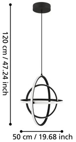 Eglo 39892 - LED Csillár zsinóron RETORNIO LED/38W/230V