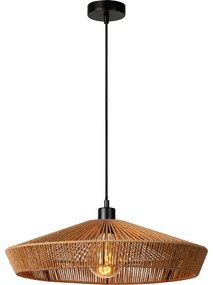 Lucide 10413/50/72 - Csillár zsinóron YUNKAI 1xE27/60W/230V átm. 50 cm barna