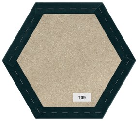 Kárpitozott panel - Hatszög - 40x35cm Szín: Szürke