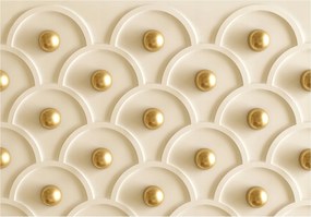 Flizelin fotótapéta Arany golyók ritmus absztrakt elegancia 416x290 +ragasztó