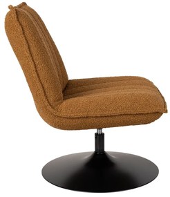 Okkersárga buklé fotel Jax – White Label