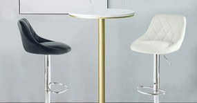 2 db háttámlás bárszék, 2 színben-fehér