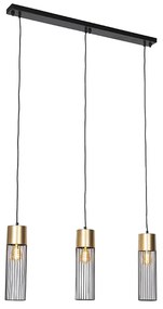 Design lógólámpa fekete arannyal 3-lámpás - Maura