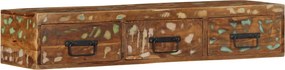 vidaXL tömör újrahasznosított falra szerelhető TV-szekrény 100x30x19cm