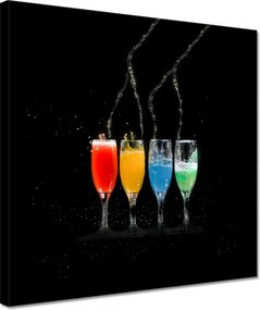 Vászonkép 30x30 Színes italok