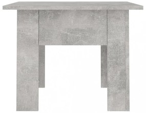 betonszürke szerelt fa dohányzóasztal 55 x 55 x 42 cm