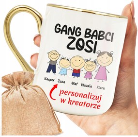 Bögre Banda Nagymama Unokák Nevei Személyre Szabott Ajándék Bögre