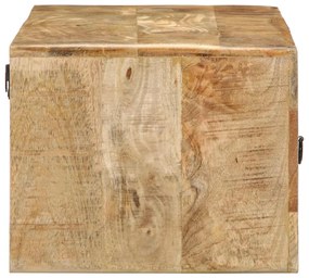 tömör nyers mangófa falra szerelhető TV-szekrény 100x32x25 cm