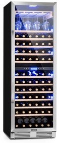 Klarstein Vinovilla Grande Duo, nagy kapacitású borhűtő, 425 liter, 165 palack, 3 színű LED világítás