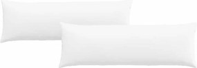 vidaXL Kanapé párnák 2 pcs Fehér 120 x 40 cm szövet