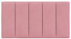 rózsaszín bársony fejtámla párna 80 cm