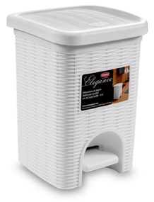STEFANPLAST Fürdőszobai hulladékkosár Elegance 6l, fehér