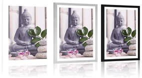 Poszter paszportuval wellness Buddha