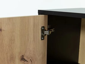 Komód Oksewo 2D3SZ (artisan tölgy + fekete) . 1103665