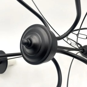 Brilagi - LED Csillár láncon COTTAGE 5xE14/40W/230V fekete/barna