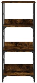füstös tölgy színű szerelt fa könyvespolc 50 x 33 x 117,5 cm
