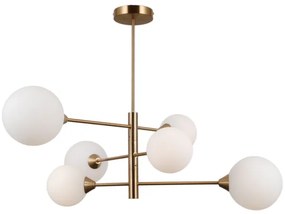 ITALUX PND-55342-6-HB - EVORA 6xG9/5W/230V mennyezeti lámpa, réz