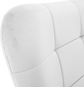 Fotel lábtartóval, világos szürke Velvet szövet/fekete, HABEN