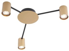 Redo 01-4049 - Spotlámpa NOA 3xGU10/10W/230V arany