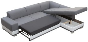 Sarokkanapé Darcia (sötétszürke + sárga) (J). 1031372