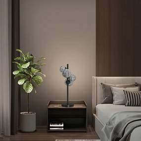 ONLI - Asztali lámpa PALOMA 4xG9/10W/230V 48 cm fekete/füstös