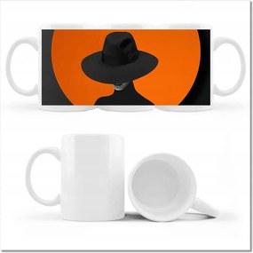 Fényképes bögre Elegancia a kalapban