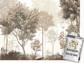 Fotótapéta Flizelina Tájkép Szabadtéri Erdő Park Fák Barna Bézs 400x280 ragasztó