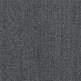szürke tömör fenyőfa dohányzóasztal 110 x 50 x 33,5 cm
