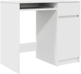 vidaXL fehér forgácslap íróasztal 86x49x76 cm