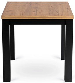 Bővíthető Étkezőasztal Kézműves Tölgy/Fekete Színben. MAX 80-160 cm