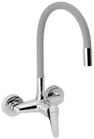 Novaservis Titania Iris New mosogató csaptelep szilikon karral 150 mm ezüst-szürke-króm 94480.0S