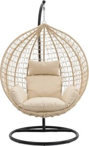 Függőszék KOKON állvánnyal, bézs