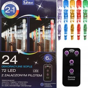 Dekoratív Fényjégcsapok (2 Az 1-BEN) Távirányítóval