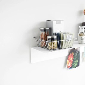 Fehér fém fali polc 50 cm – YAMAZAKI