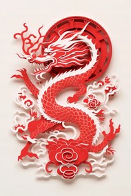 Poszter 61x91,5cm Vörös sárkány