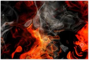 Poszterek 120x80 Tűz füst