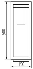 Kanlux 34984 - Kültéri lámpa VIMO 1xE27/15W/230V 50 cm IP44 fekete