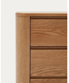 Natúr színű komód kőrisfa dekorral 120x80x40 cm Salaya – Kave Home