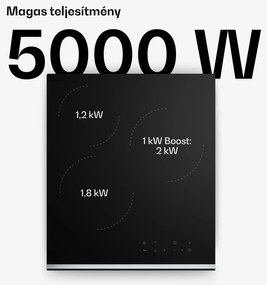 Klarstein Verosteel üvegkerámia főzőlap | 3 zóna | Minimalista, Erőteljes | 5000 W | 45 cm