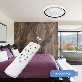 LED Mennyezeti lámpa ventilátorral GEMMA LED/37W/230V fehér + távirányító