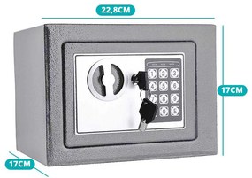 Digitális széf 2 típusban - kicsi, szürke