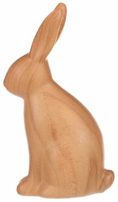 Nyúl polirezin dekoráció, közepes méretű figura, 8 x 5 x 16 cm