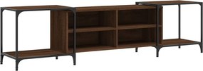 vidaXL barna tölgy színű szerelt fa TV szekrény 203 x 37 x 50 cm