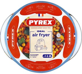 Pyrex Air Fryer kerek sütőtál 1 l, 20 x 18 x 7 cm, 1 l