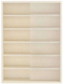 Fa gyűjtő kiállítótok polcokkal Barna 40 x 8,5 x 54 cm Furnér