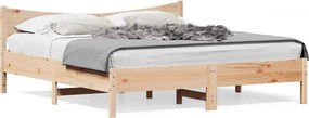 vidaXL tömör fenyőfa ágy matrac nélkül 180 x 200 cm